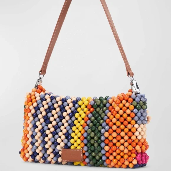 STAUD Multicolor Beaded Shoulder Bag - Picture 3 of 8